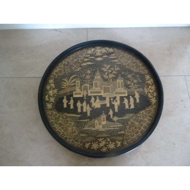 Late 19th Century 19th Century Chinese Chinoiserie Tray For Sale - Image 5 of 6