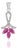 Three Stone Marquise Ruby & Diamond Pave Bail Pendant in Sterling Silver - Carat and her For Sale
