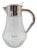 Antique Glass Pitcher with Silver-Plated Mount, 1910s For Sale
