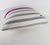 Contemporary Lacoste Paris Gray and Fuchsia Tennis Stripe Knitted Throw Pillow For Sale - Image 3 of 9