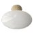 21st Century Uno Polished Brass and Glossy White Murano Flush Mount by Fabio LTD For Sale