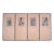 1950s Chinese Byobu Four Traditional Hand Painted and Stamped Vignettes on This 4-Panel Very Good + Condition Folding Screen For Sale
