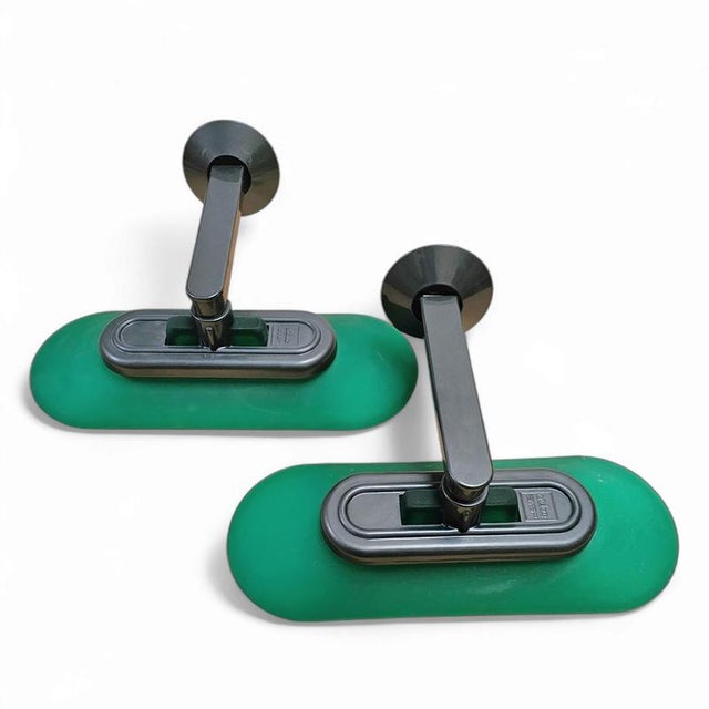 Green Jill Uplighters by Perry King and S. Miranda & G. Arnaldi for Arteluce, 1970s, Set of 2 For Sale - Image 4 of 4