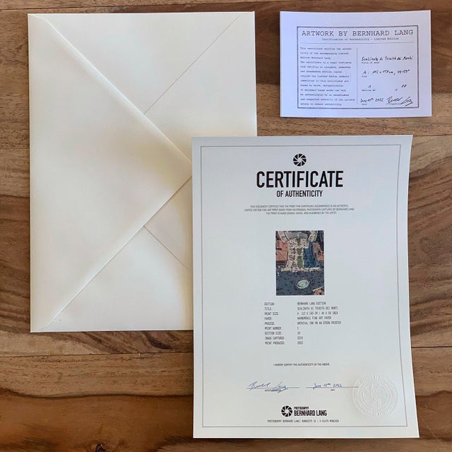 Paper "Vittoriano Colosseo" Contemporary Limited Edition Fine Art Photograph Print by Bernhard Lang For Sale - Image 7 of 7