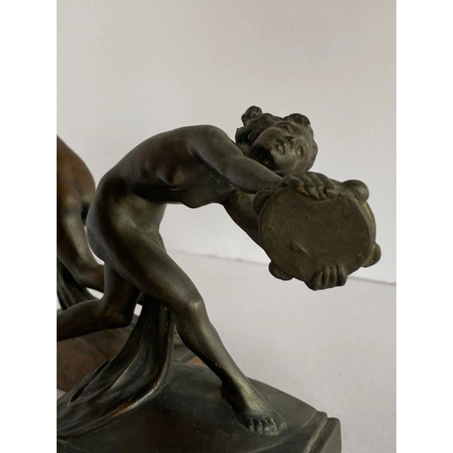 1900 - 1909 Circa 1900s Art Nouveau Nude Female Nymph Cast Bronze Bookends- a Pair For Sale - Image 5 of 13
