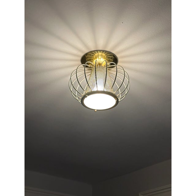Atomic Mid-Century Modern Ceiling Light by Lightolier For Sale - Image 11 of 12