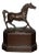 20th Century Patinated Metal Horse Statue For Sale