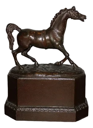 20th Century Patinated Metal Horse Statue