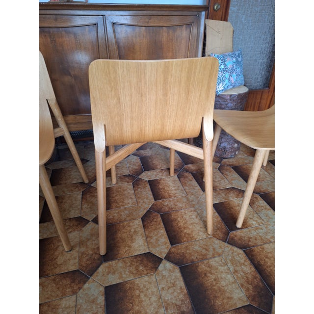 Vintage Kayak Chairs in Oak by Patrick Norguet for Alias, 1990s, Set of 4 For Sale - Image 6 of 10
