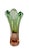 Mid-Century Modern Large 1960's Asymmetrical Green and Gentle Pink Art Glass Vase, Josef Hospodka for Chrisbska For Sale - Image 3 of 12