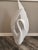 A striking 1980s Royal Haeger swan sculpture in the Art Deco Revival style. The swan's graceful curved neck is framed by...