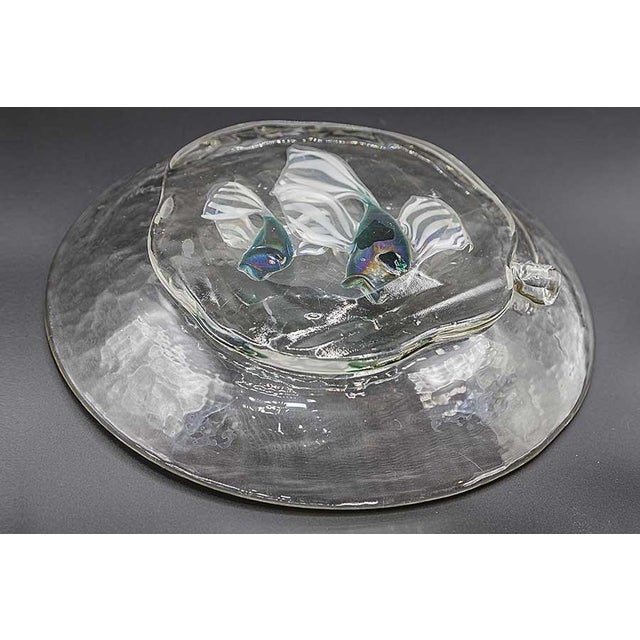 1950s Plate with Fish attributed to Erme Ripa for Vamsa Murano, 1950s For Sale - Image 5 of 9