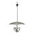 Mid-Century Mod Cut Glass Floral Brass Chandelier Attr Luigi Brusotti Italy For Sale