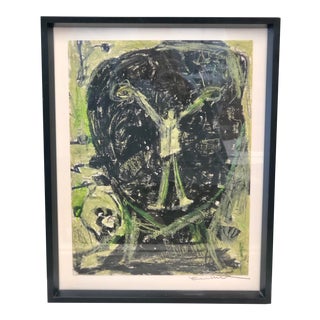 Original Abstract Expressionist Drawing “Inner Joy” by Ellen Reinkraut For Sale