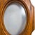 Vintage Wooden Oval Picture Frame With Octagonal Shape | Frosted Glass| For Sale - Image 4 of 10