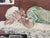 Realism 1972 Vintage O/C Sleeping Man Painting For Sale - Image 3 of 12