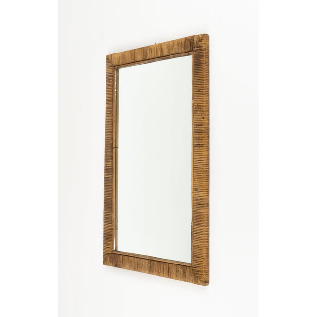 Midcentury Wall Mirror in the style of Vivai Del Sud, Italy, 1970s For Sale - Image 6 of 11