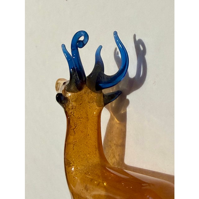 Figurative Rare Antique German Bimini Mercury Glass Reindeer Ornament For Sale - Image 3 of 5