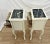 Wood Early 20th Century French Nightstands Bedside Chests Marble Top Shabby Chic Distressed Petite Size For Sale - Image 7 of 11