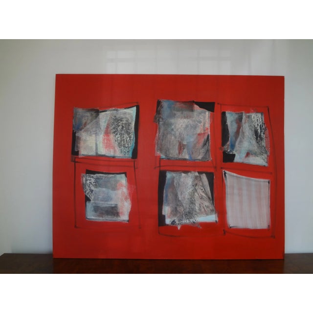 Italian Abstract Oil on Canvas by Fausta Dossi, Milan 1994 For Sale - Image 12 of 14