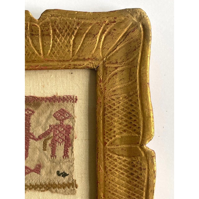 15th Century & Earlier Collection of Three Framed Coptic Textile Fragments For Sale - Image 5 of 13