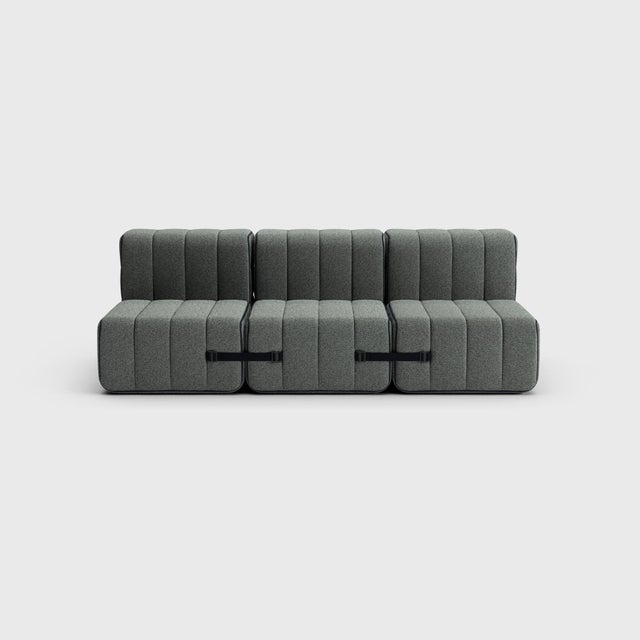 Not Yet Made - Made To Order Curt Modular Set - Flexible 3-Seater - Sera - Gravel (Grey) by Ambivalenz, Set of 6 For Sale - Image 5 of 5