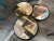Three matching side tables, made by Empire Art Products Miami, Vintage 1980s, Miami Vice style. Respective height 48, 44...