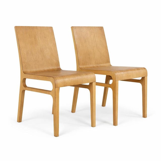 Brown Vintage Bentwood Plywood Dining Chairs, Set of 2 For Sale - Image 8 of 8
