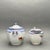 1930s Vintage 1930’s Japanese Periwinkle and Pearl Lusterware Creamer and Covered Sugar Set For Sale - Image 5 of 9