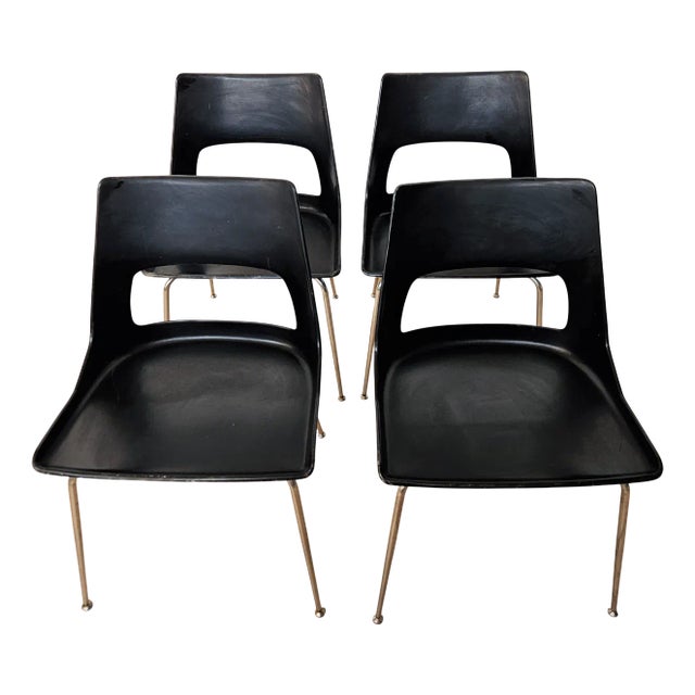 Mid-Century Dining Chairs by Kay Korbing for Fibrex, 1960s, Set of 4 For Sale