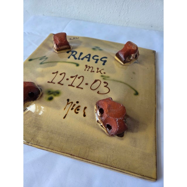 2000 - 2009 Studio Pottery Ceramic Trivet Stand by Niek Hoogland, 2003 For Sale - Image 5 of 10