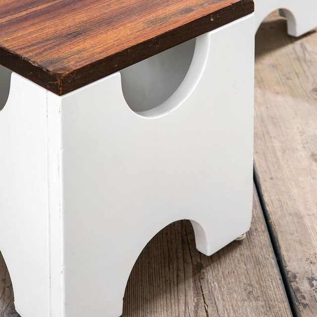 1960s Mod. T29 Dado Poufs by Ettore Sottsass for Poltronova, 1960s, Set of 2 For Sale - Image 5 of 7