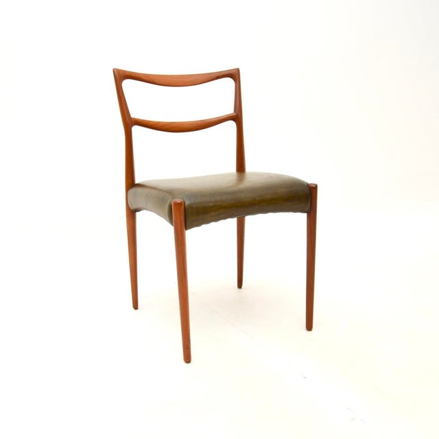 Danish Teak and Leather Chairs by Henry Klein for Bramin, 1960s, Set of 2 For Sale - Image 9 of 11