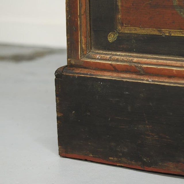 Very Large Rustic Farmhouse Folk Art Bridal Chest / Dresser For Sale - Image 13 of 18