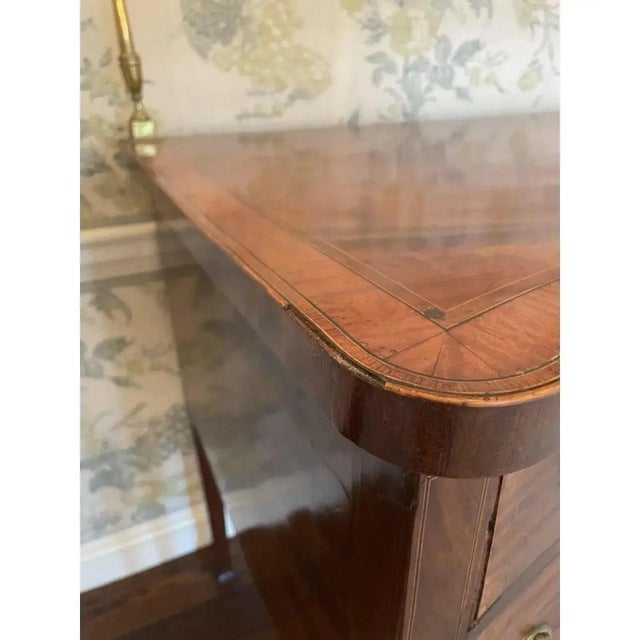 Brown Late 18th Century Antique English Georgian Mahogany Serpentine Sideboard (Circa 1790) For Sale - Image 8 of 12