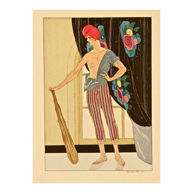 Male Figure - Original Stencil by Leonardo Brunelleschi - 1920 ca. 1920 ca. For Sale