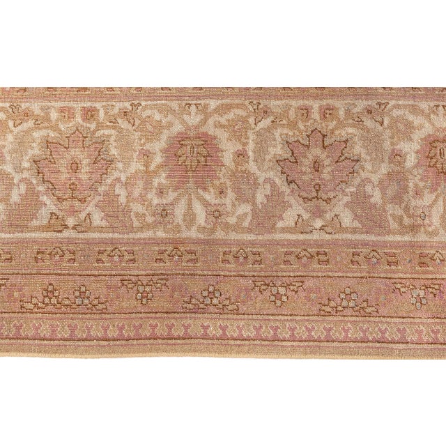 Fine Antique Indian Amritsar Botanic Carpet For Sale In New York - Image 6 of 7
