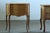 Pair of Danish oak nightstands from the 1970s, showing two different interpretations of traditional Scandinavian...