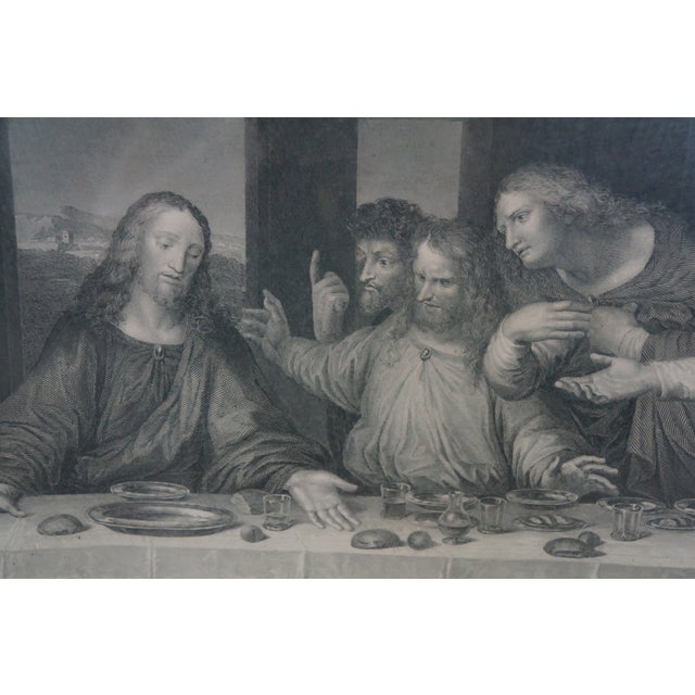 Antique Archibald L. Dick Leonardo Da Vinci Last Supper Engraving 49" For Sale - Image 18 of 18