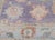 Textile Turkish Oushak Rug Purple & Blue Floral Handwoven Wool Rug 4'11" X 6'10" For Sale - Image 7 of 9