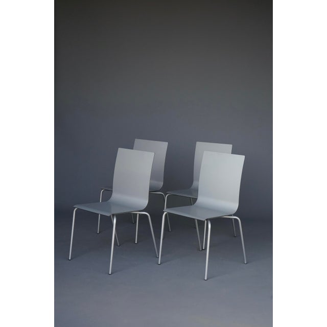 Minimalist Slim Shell Dining Chairs by Arik Levy for Ligne Roset, 2000s. Set of 4 For Sale - Image 6 of 16