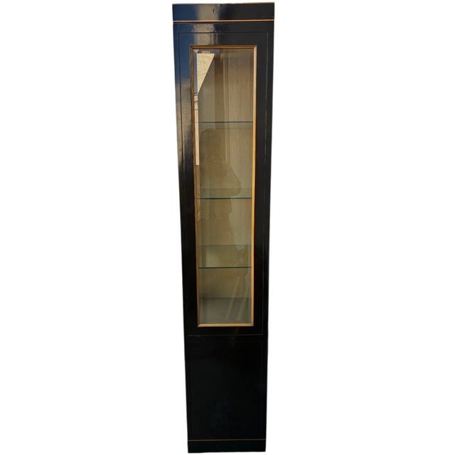 Drexel Heritage Vintage Asian Chinoiserie Drexel Hand Painted Breakfront Display China Cabinet Heritage Dynasty For Sale - Image 4 of 18