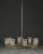 Metal Large Brass Chandelier by Svend Mejlstrøm, 1960s For Sale - Image 7 of 10