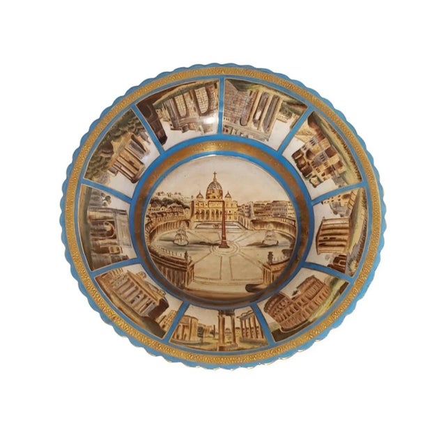 Mid 19th Century Pair of Sevres Patinated Metal Mounted Blue Celeste Roman Compotes, 1870s For Sale - Image 5 of 13