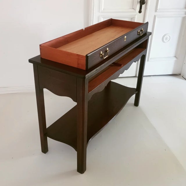 Vintage Mahogany Console Table For Sale - Image 9 of 12