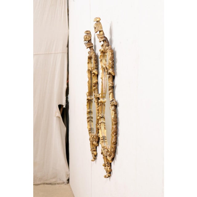 Pair of Mid 20th Century Rococo Style Gilt Mirrors, Italy For Sale - Image 11 of 11
