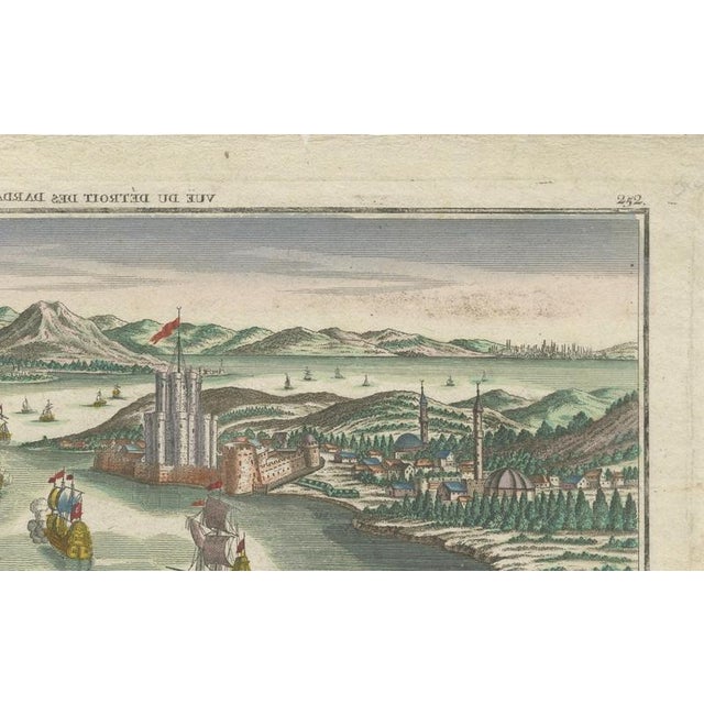 Dardanelles Strait, Probst Optical View with Ships, 1800s, Paper For Sale - Image 4 of 10