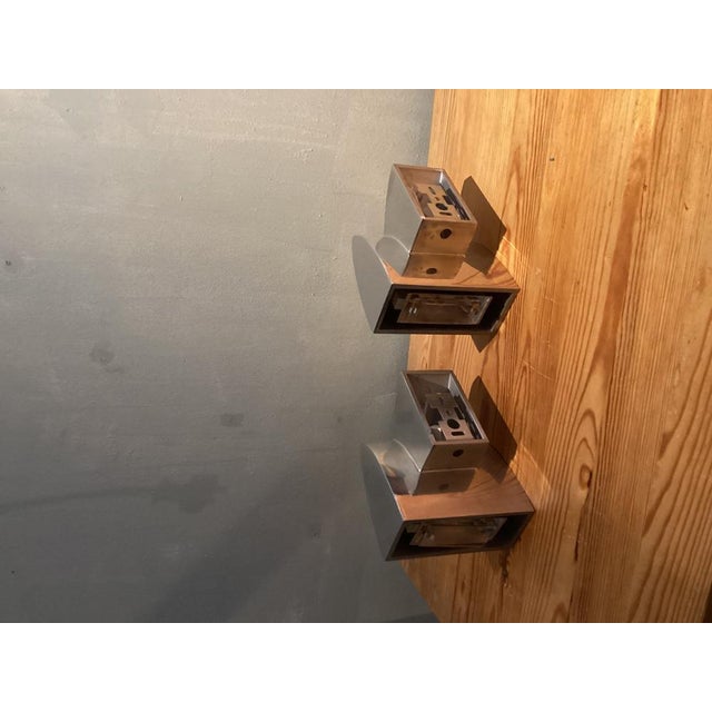 Mid-Century Modern Metalarte Aluminum Sconce by Arch M. Sergi and Oscar Devesa from Metalarte For Sale - Image 3 of 6