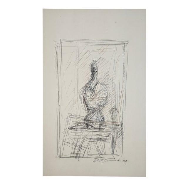 Alberto Giacometti, Studio Interior, 1963, Original Lithograph For Sale