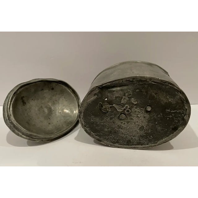 Antique English Pewter Box For Sale - Image 6 of 8